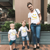 Tee shirt mère fils sourire